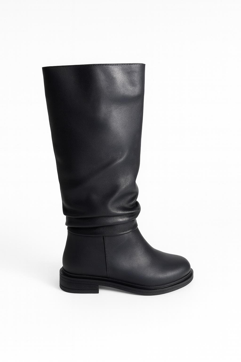 Amirans Çizme Siyah - Düz Çizme