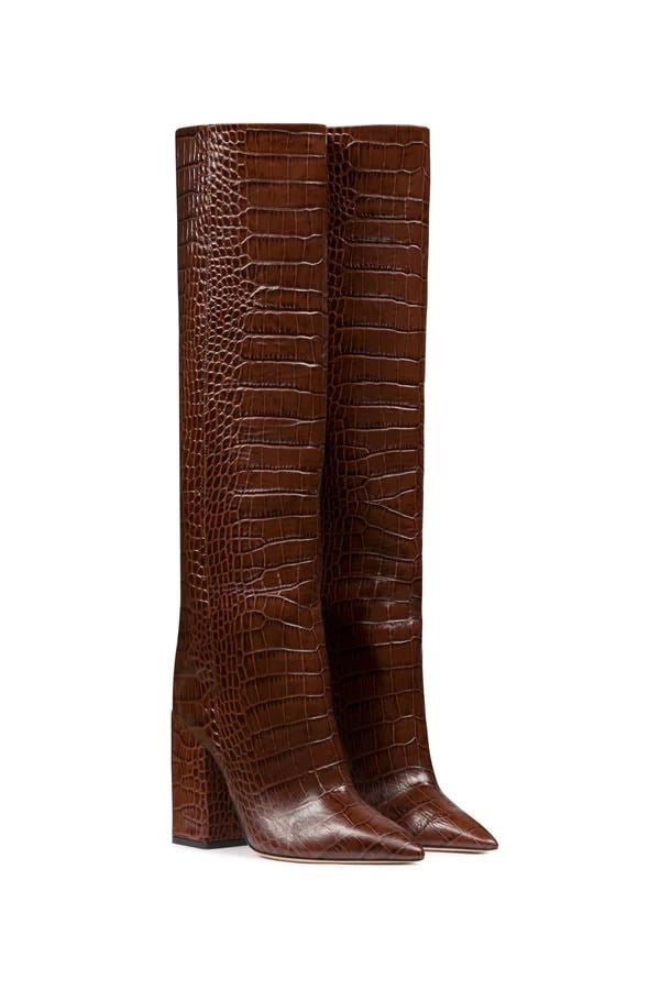 Anja Long Boot Brown - Topuklu Çizme
