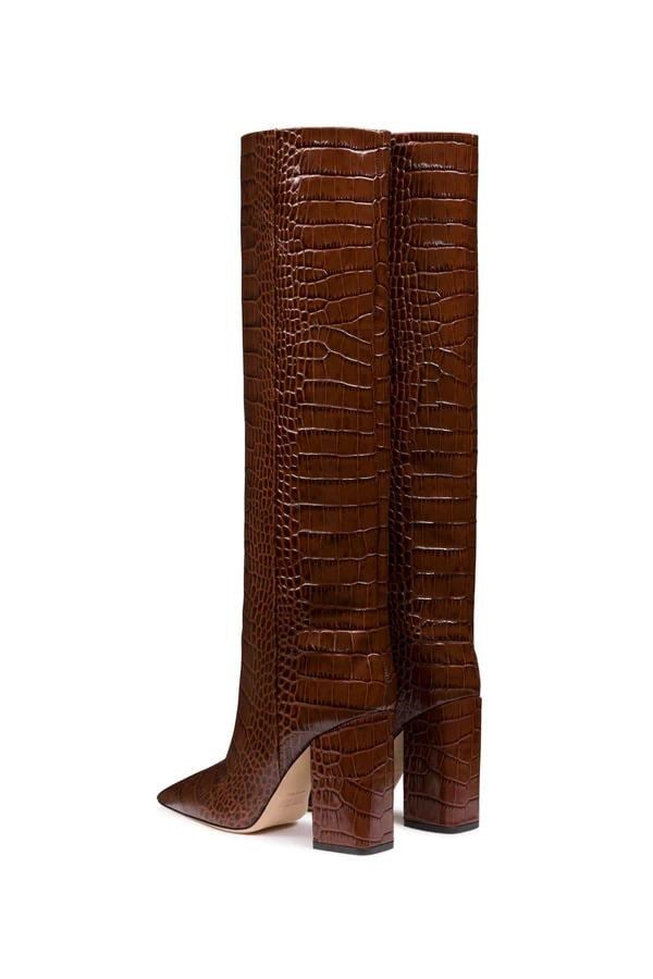 Anja Long Boot Brown - Topuklu Çizme
