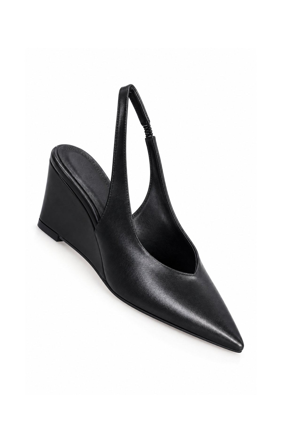 Athena Black Dolgu Topuk Stiletto - Stiletto