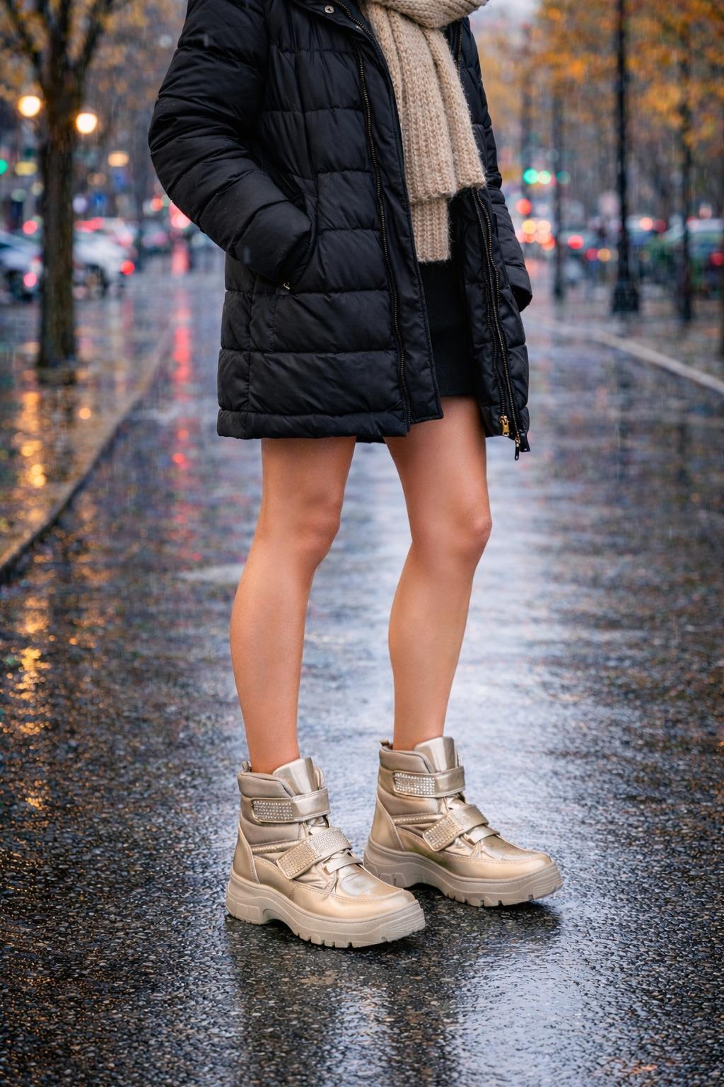 Aurora Luxe Snow Bot Bej - Düz Bot