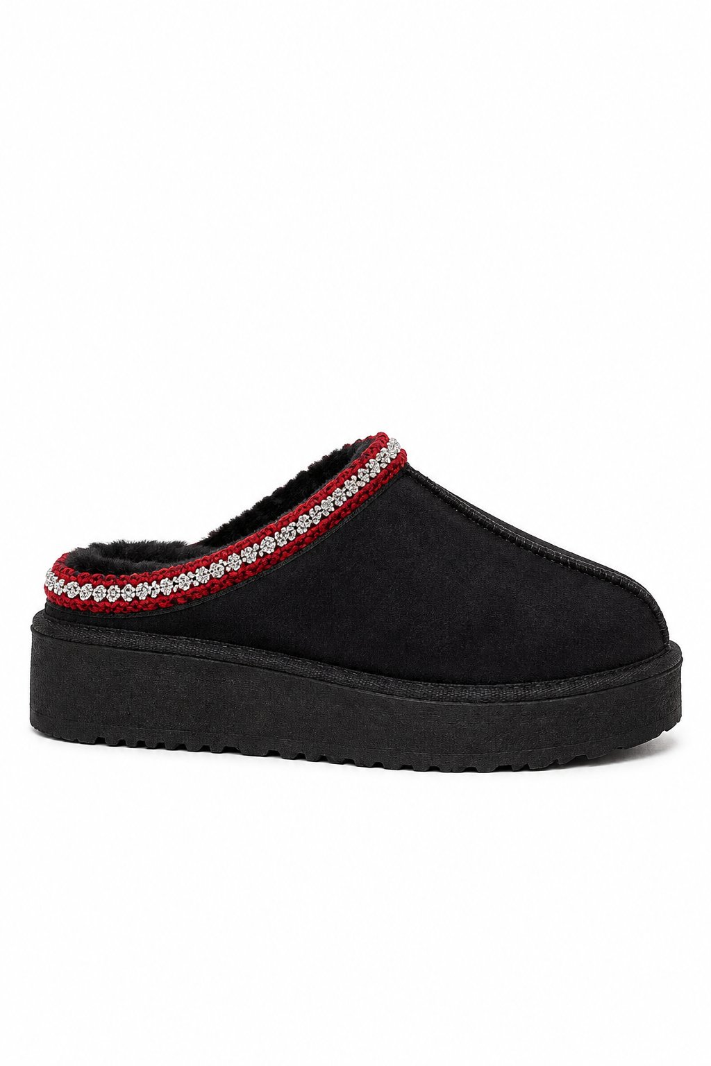 Ayaza Slippers Black - Kışlık Terlik