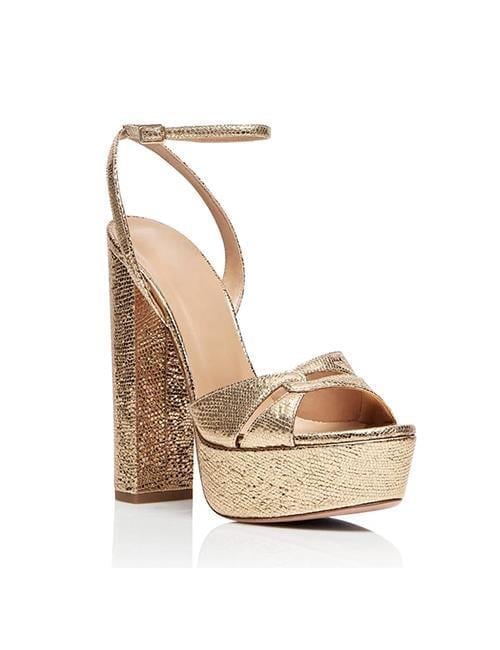Azura Platform Topuklu Ayakkabı Gold - Platform Topuklu Ayakkabı