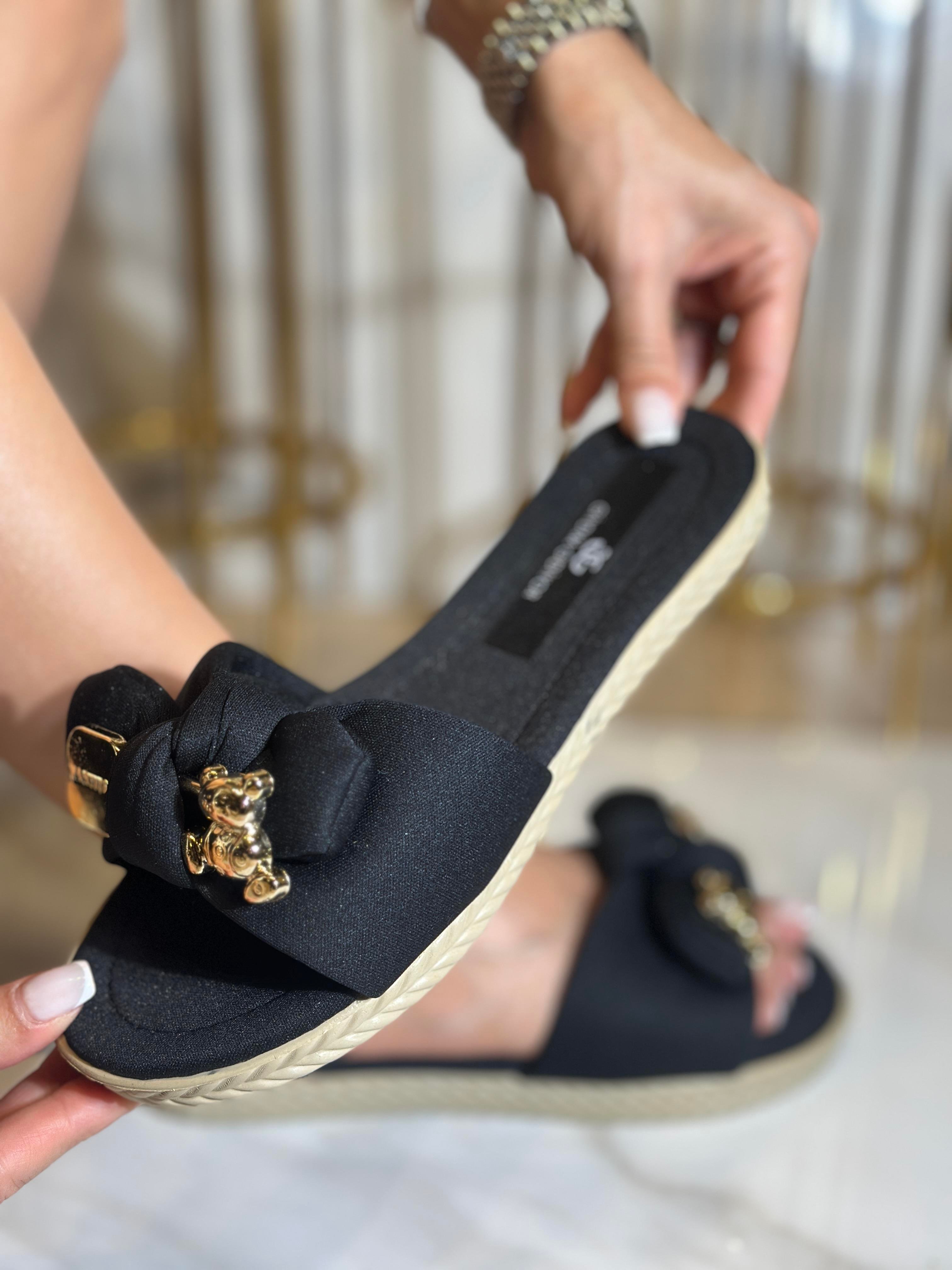 Beary Özel Tasarım Terlik Siyah 1 - KADIN AYAKKABI