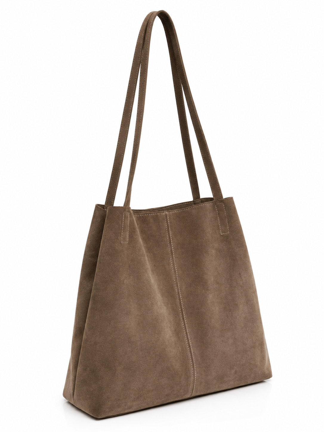 Beige Suede Hakiki Süet Çanta Bej - Çanta