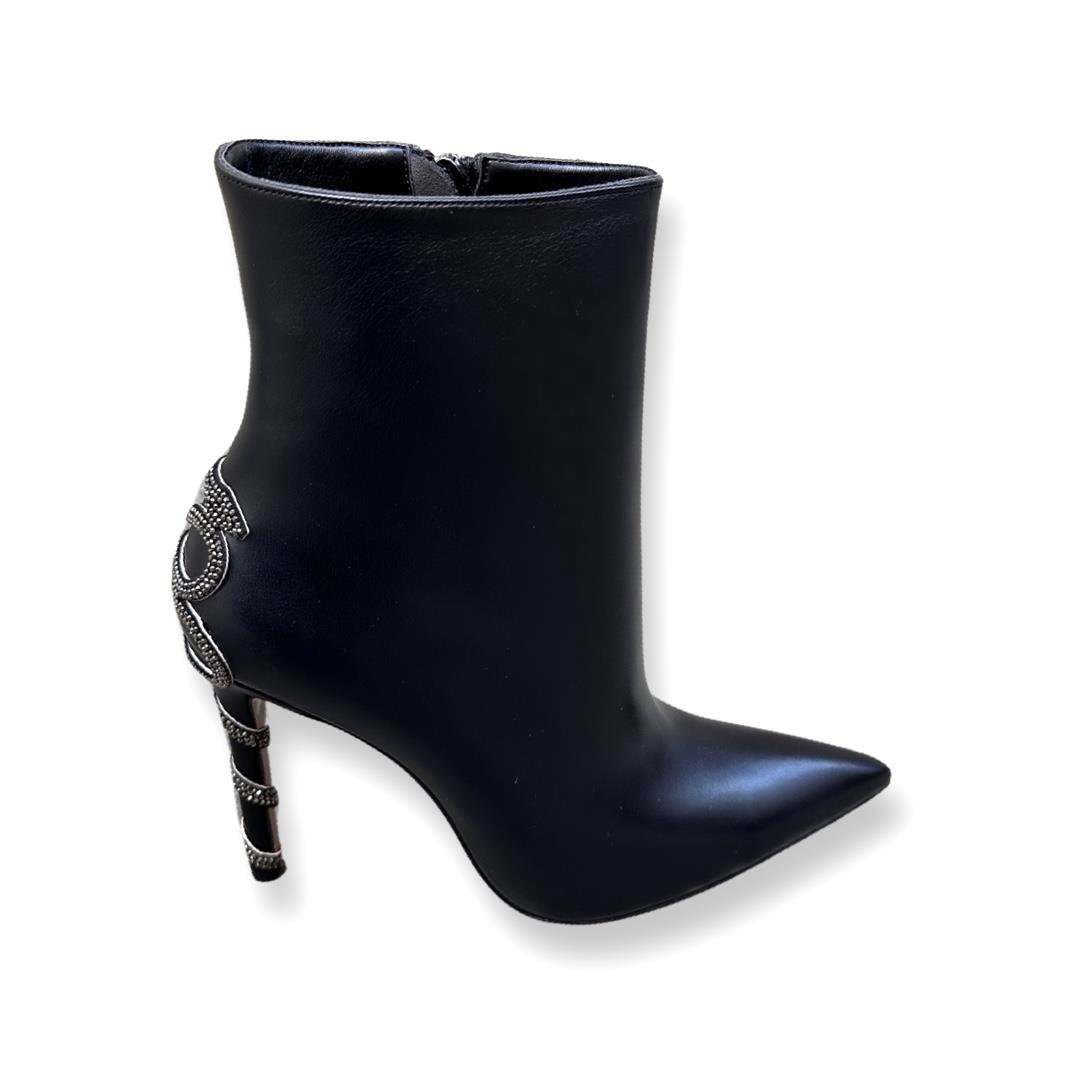 Berta Deri Bot Siyah - KADIN AYAKKABI