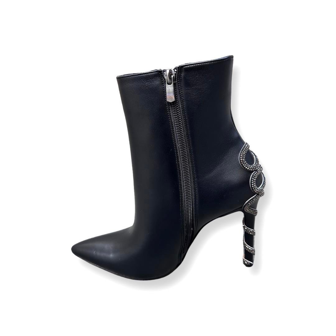 Berta Deri Bot Siyah - KADIN AYAKKABI
