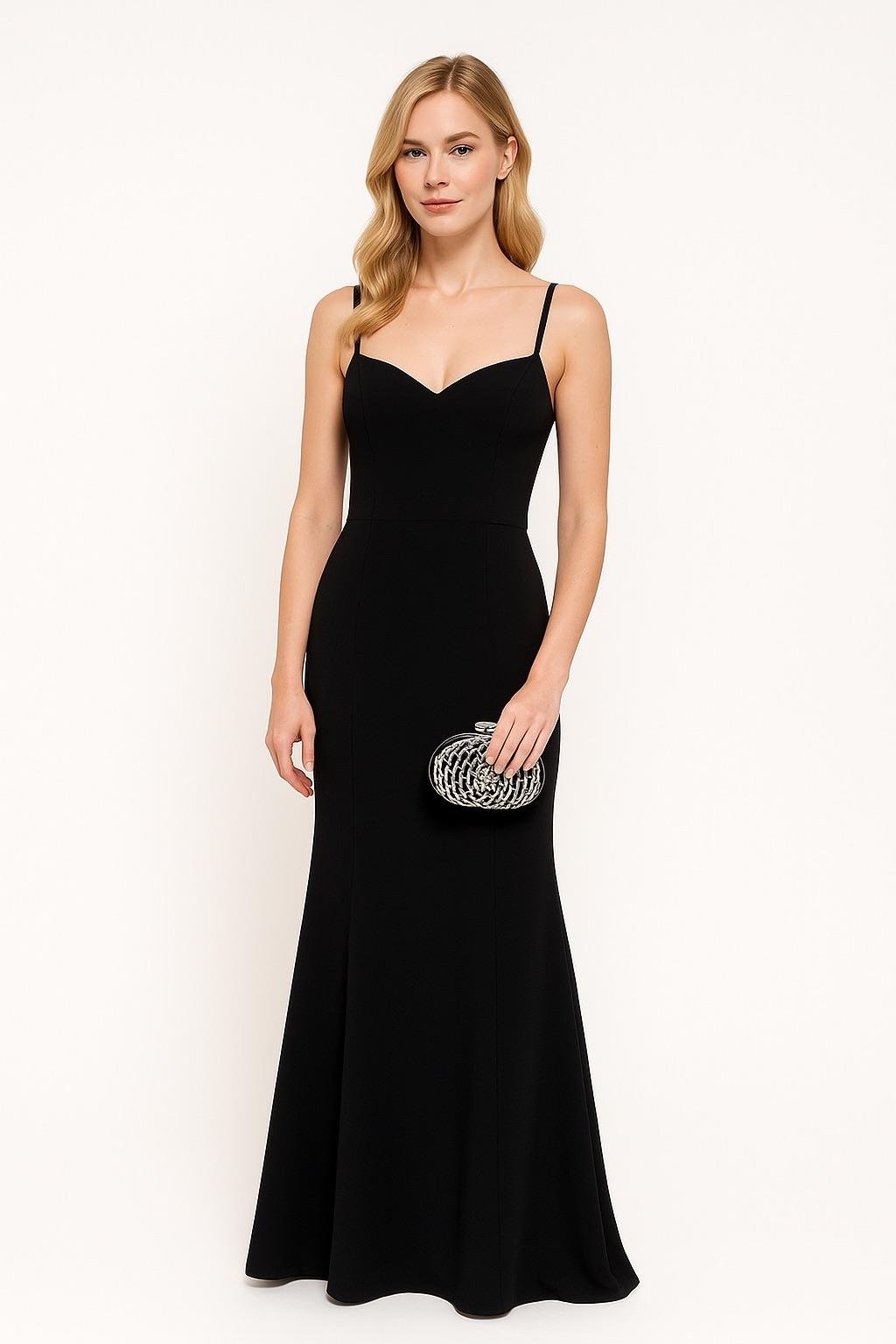 Black Luxury Kristal Çanta - Portföy Çanta