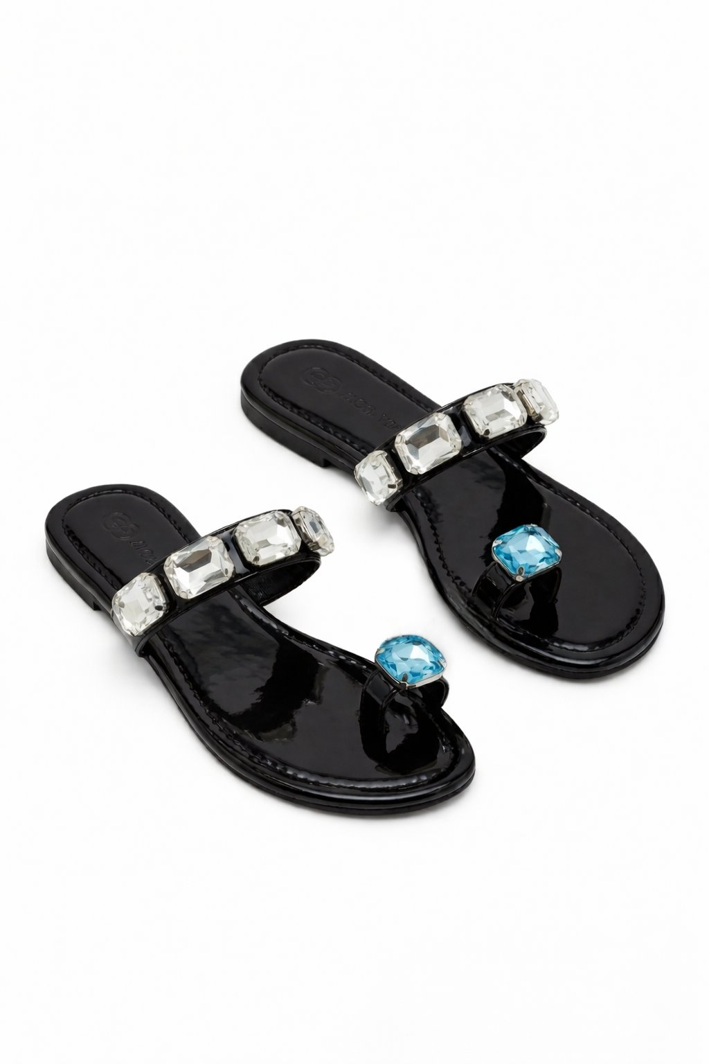 Black Mint Özel Tasarım Terlik - Düz Taban Terlik