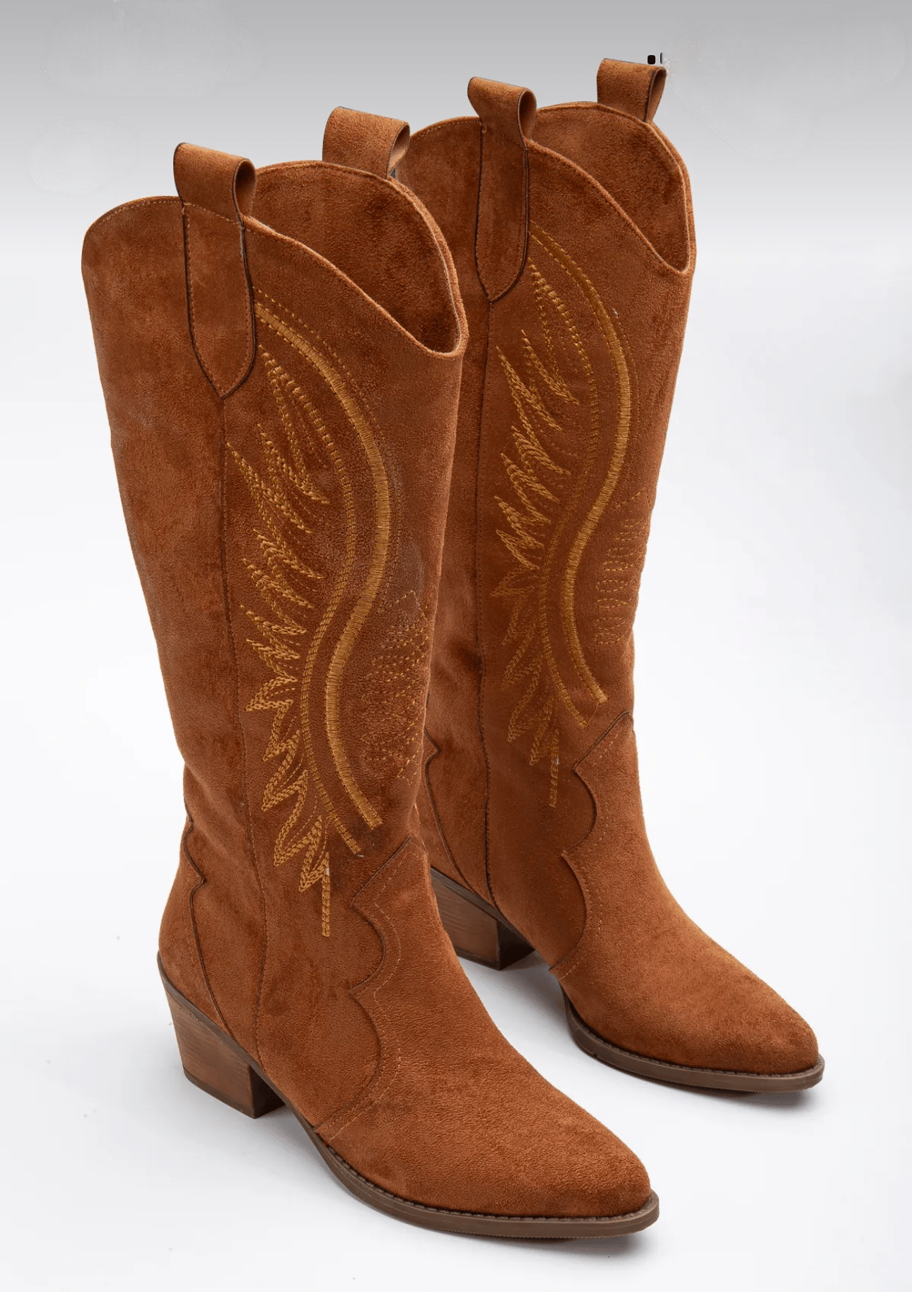 Blovi Süet Kovboy Çizme Kahverengi - LONG BOOTS