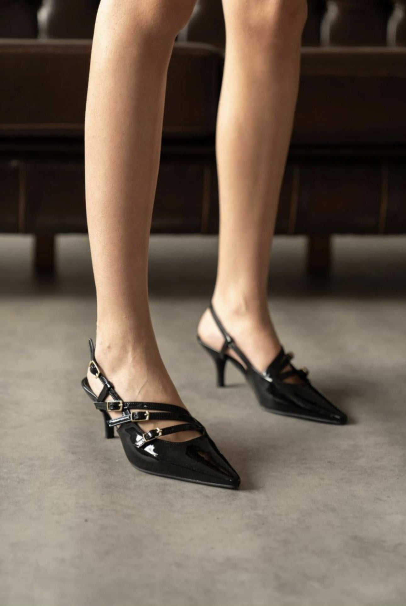 Brenda Topuklu Stiletto Siyah - Stiletto
