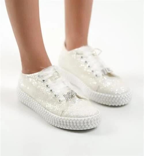 Bright Spor Ayakkabı Beyaz - KADIN AYAKKABI