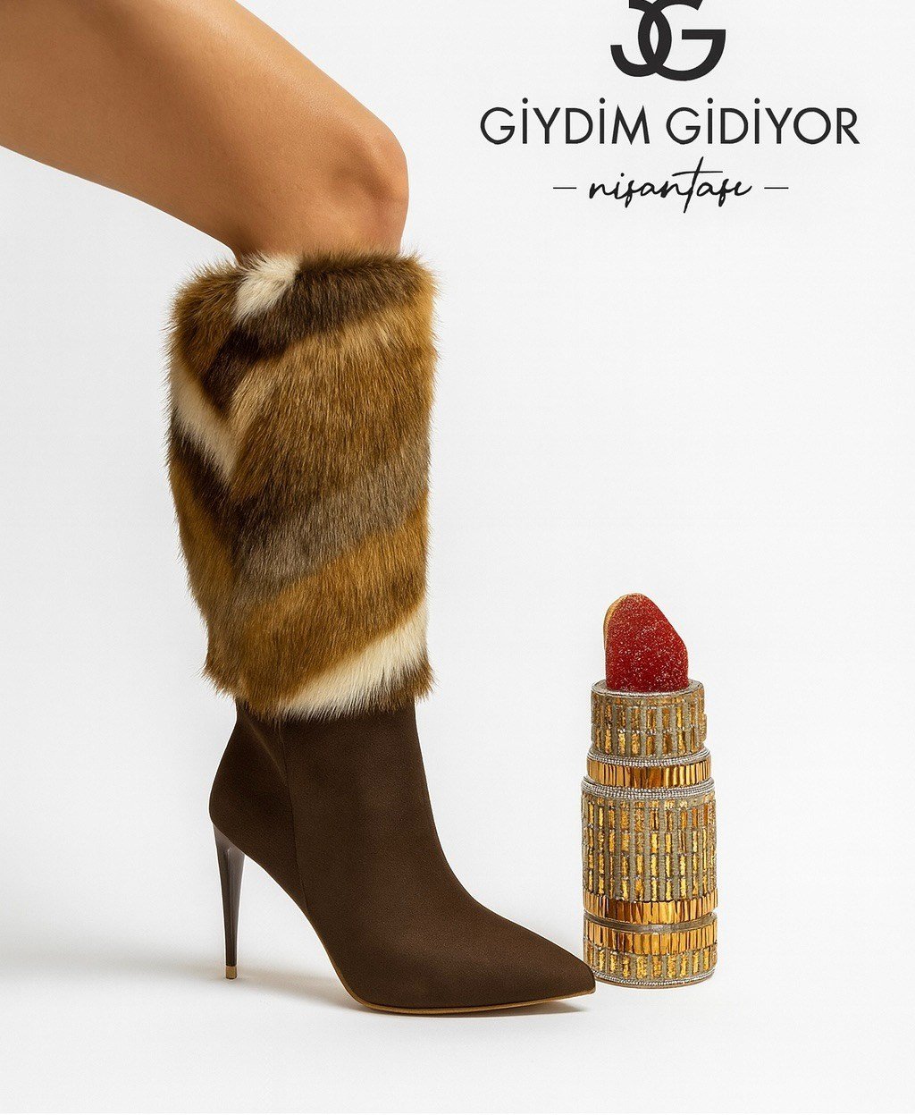 Brown Long Boot Brown - Özel Tasarım Çizme