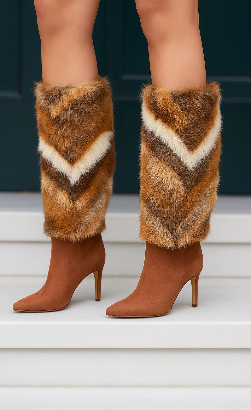 Brown Long Boot Brown - Özel Tasarım Çizme