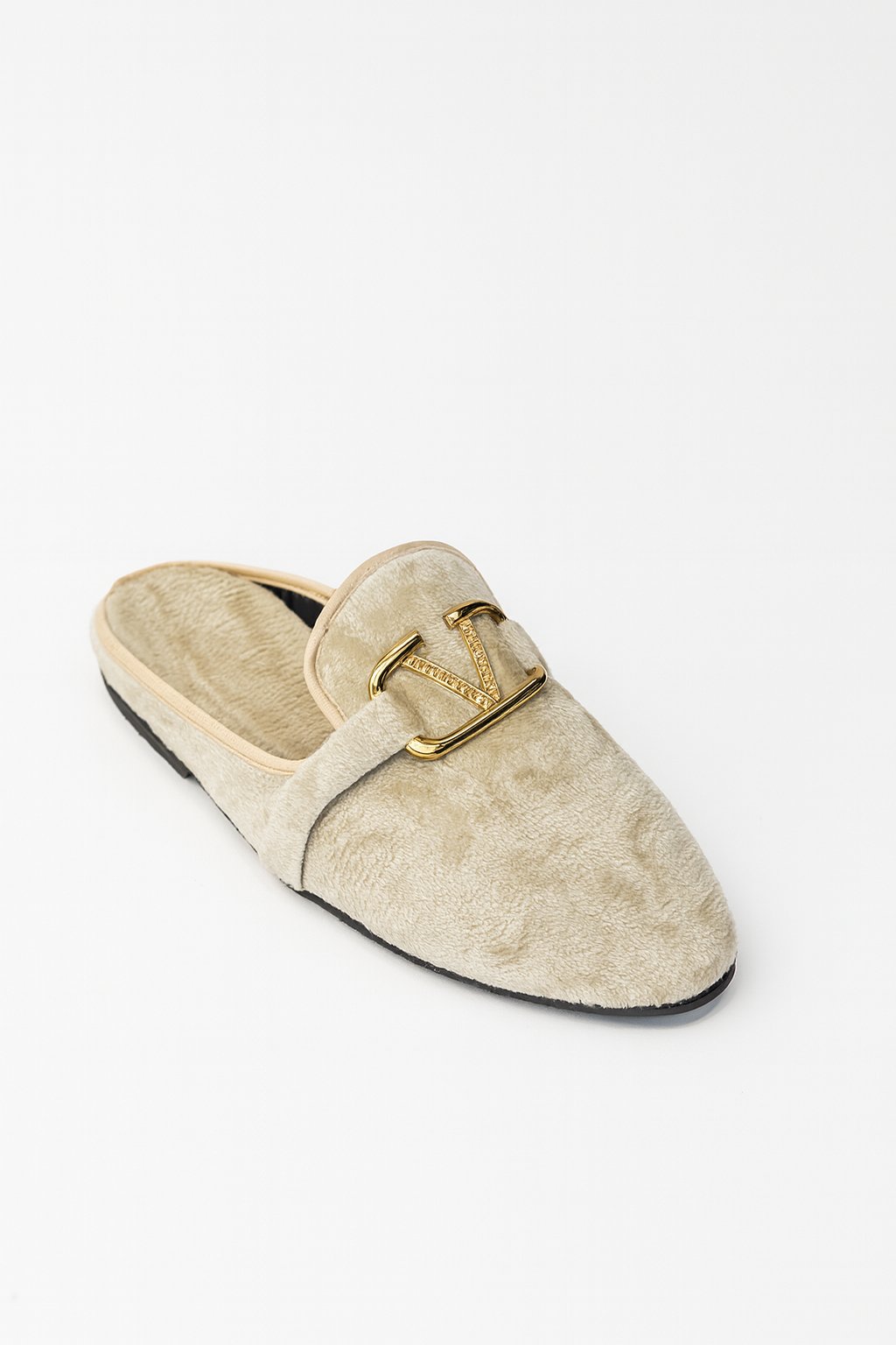 Charme Tüylü Terlik Krem - 