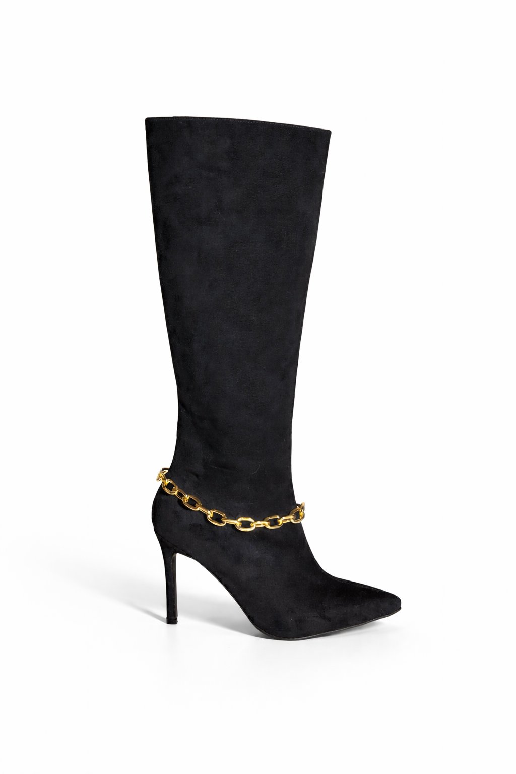 Cocona İnce Topuklu Çizme Siyah - Topuklu Çizme