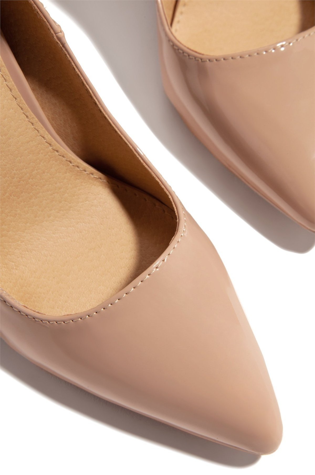 Meya Leather Stilettos Nude - Stiletto