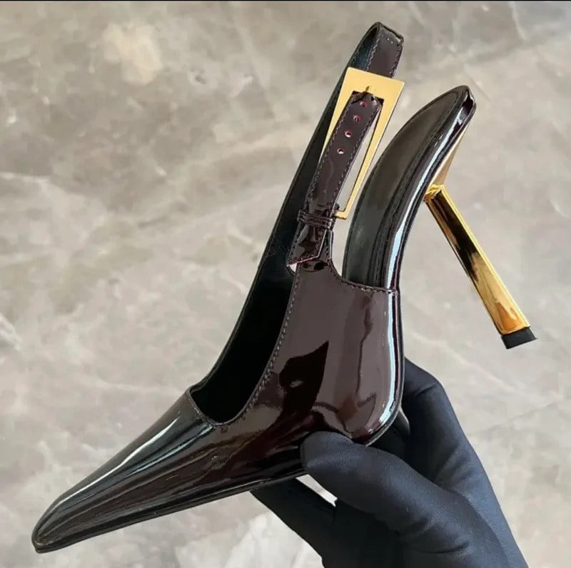 Cox Topuklu Rugan Stiletto Bordo - Stiletto