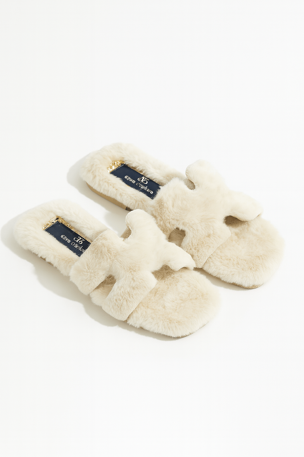 Cozzy Peluş Terlik Bej - Kışlık Terlik