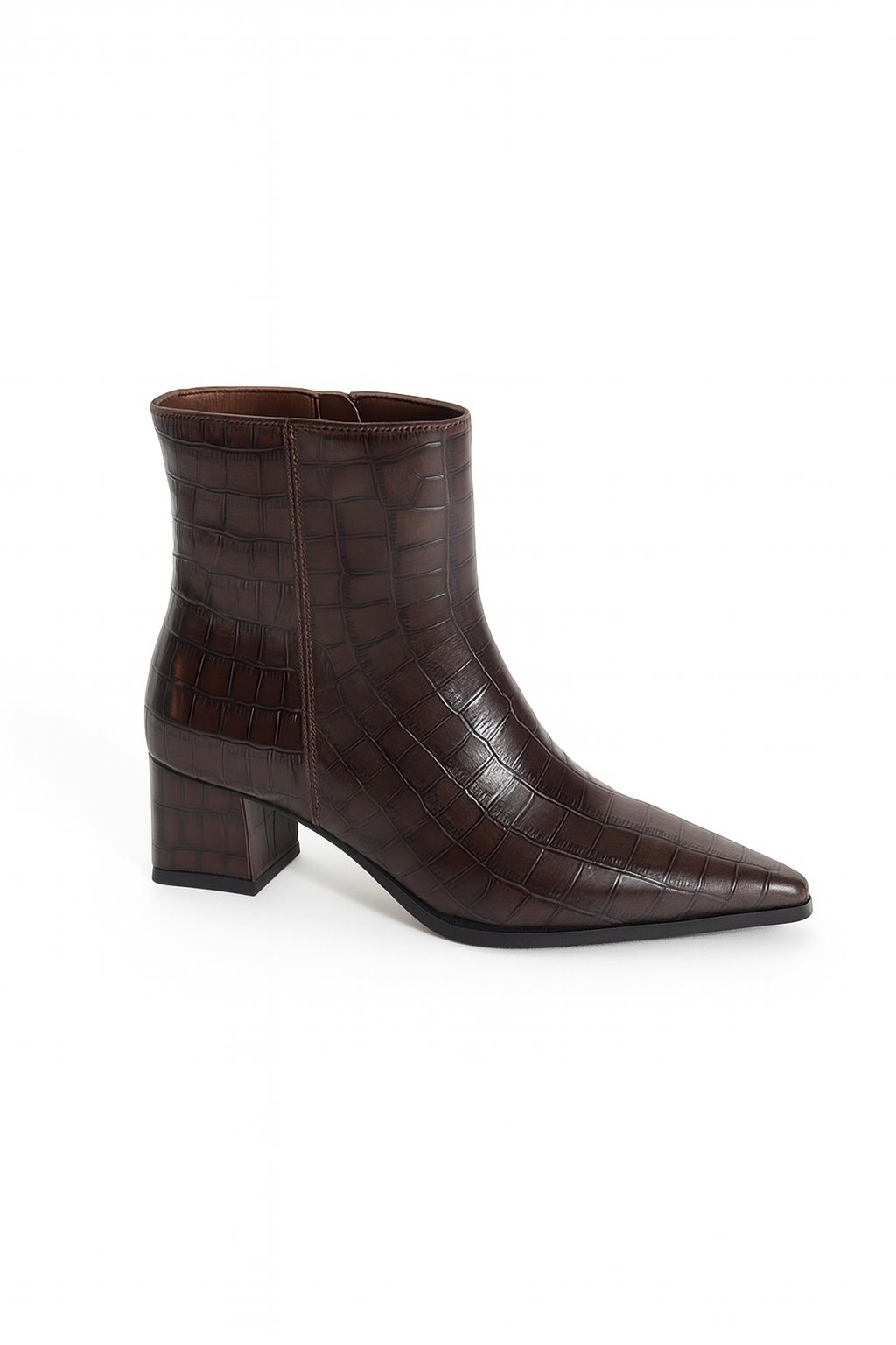 Crocline Kroko Topuklu Bot Kahverengi - 