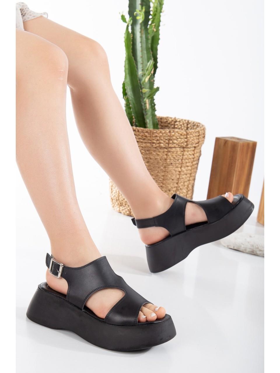 Olimpo Sandalet Siyah - WOMAN SHOES