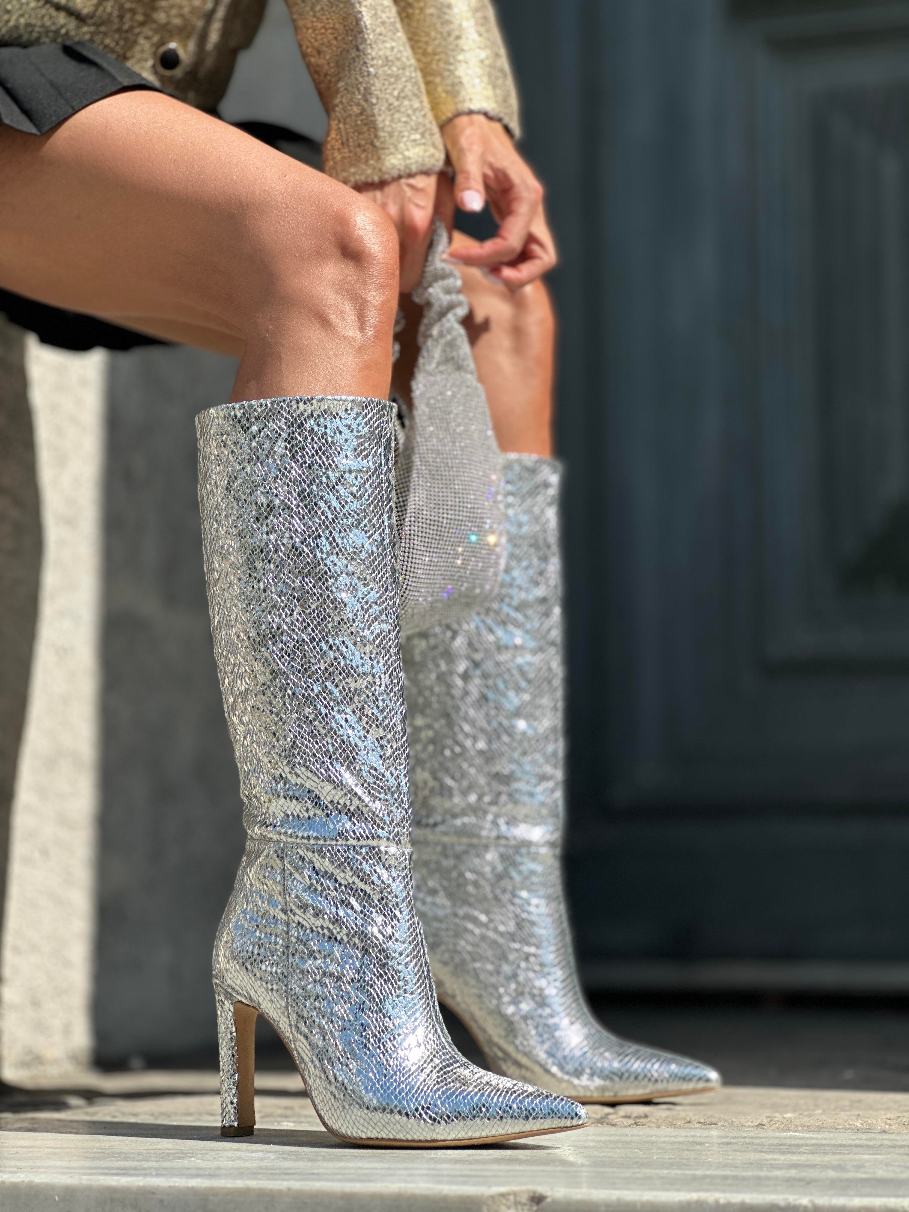 Diffey Çizme Gümüş - ÇİZME