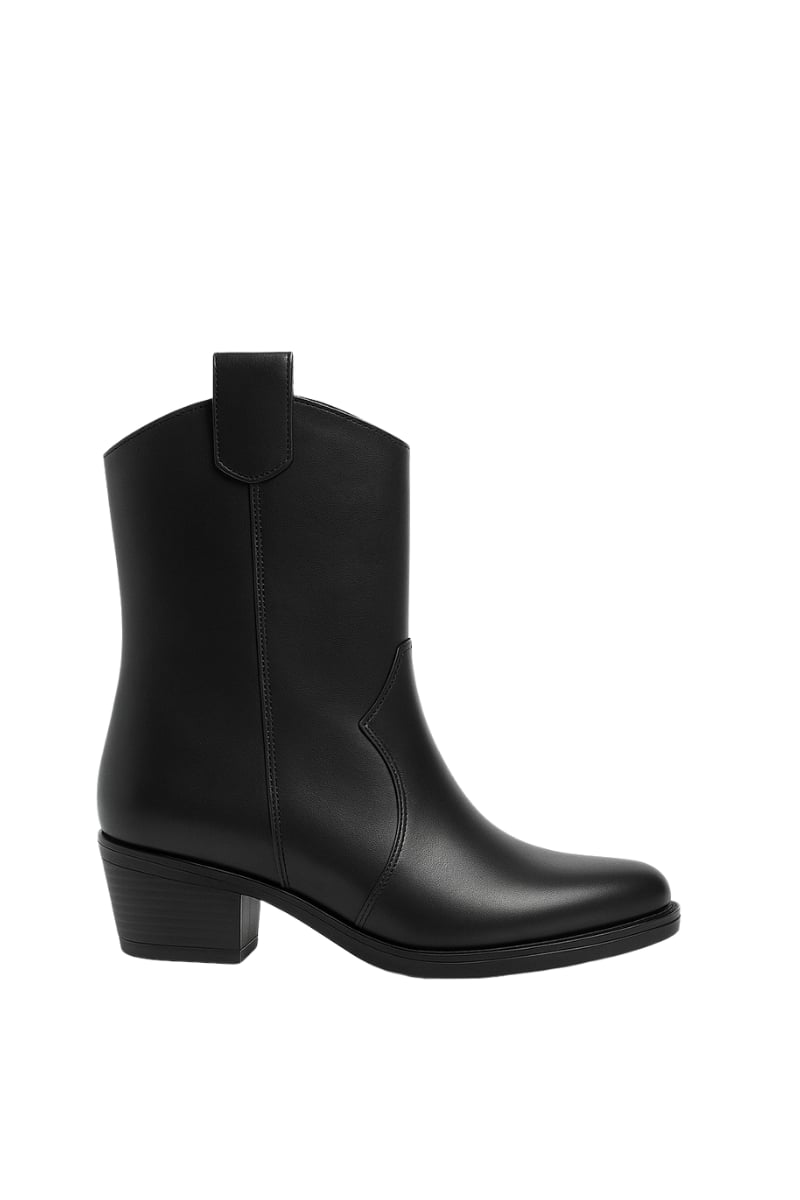 Dino Hakiki Deri Bot Siyah - WOMAN SHOES