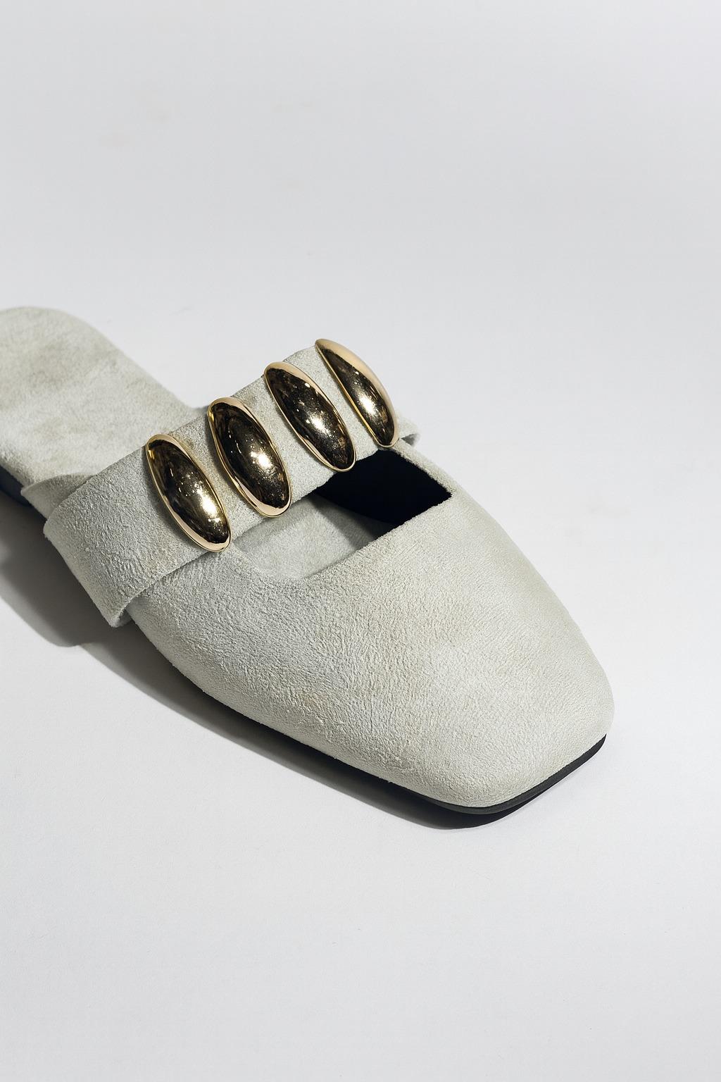 Diva Süet Terlik Bej - Kışlık Terlik