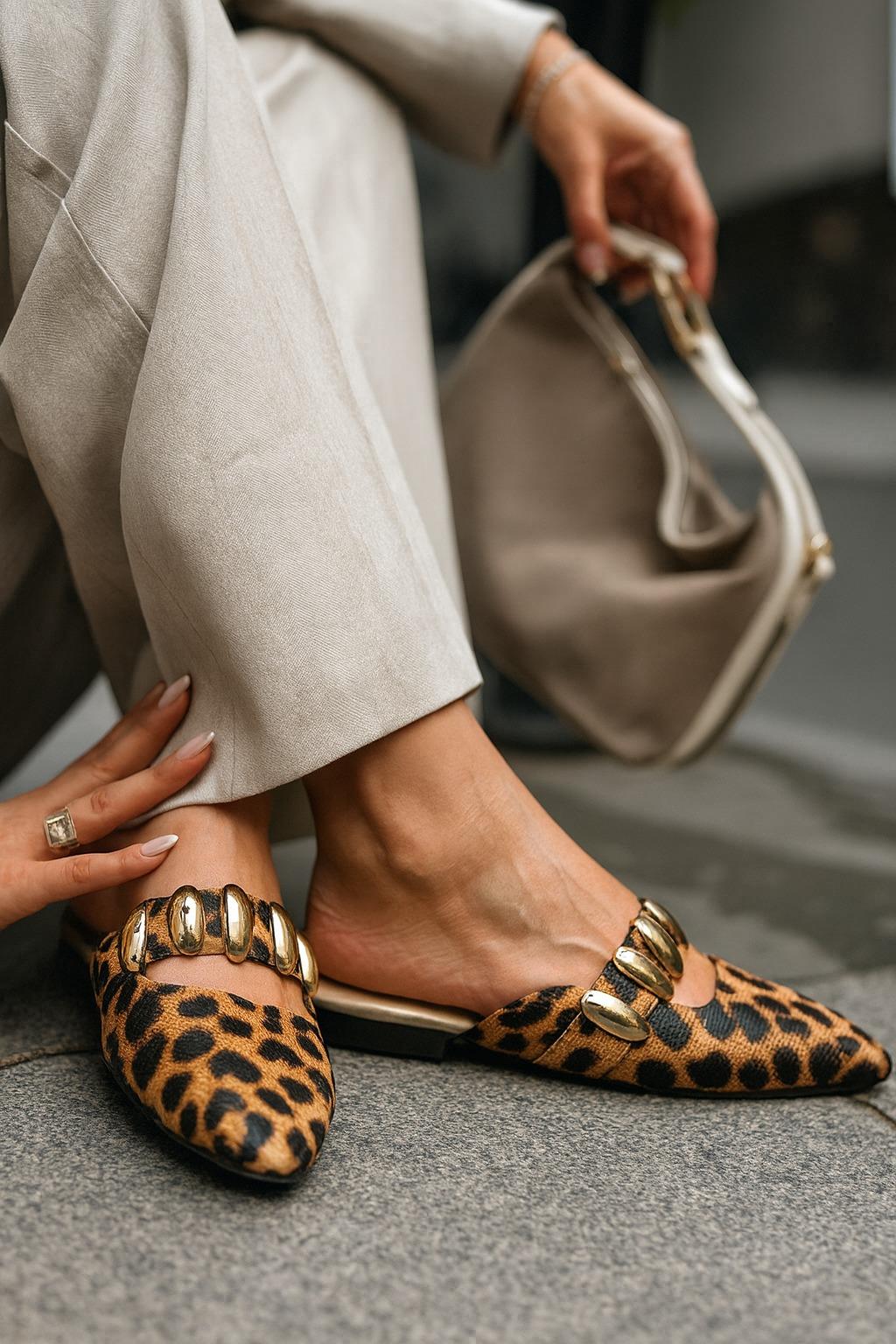 Diva Terlik Leopar - KADIN AYAKKABI