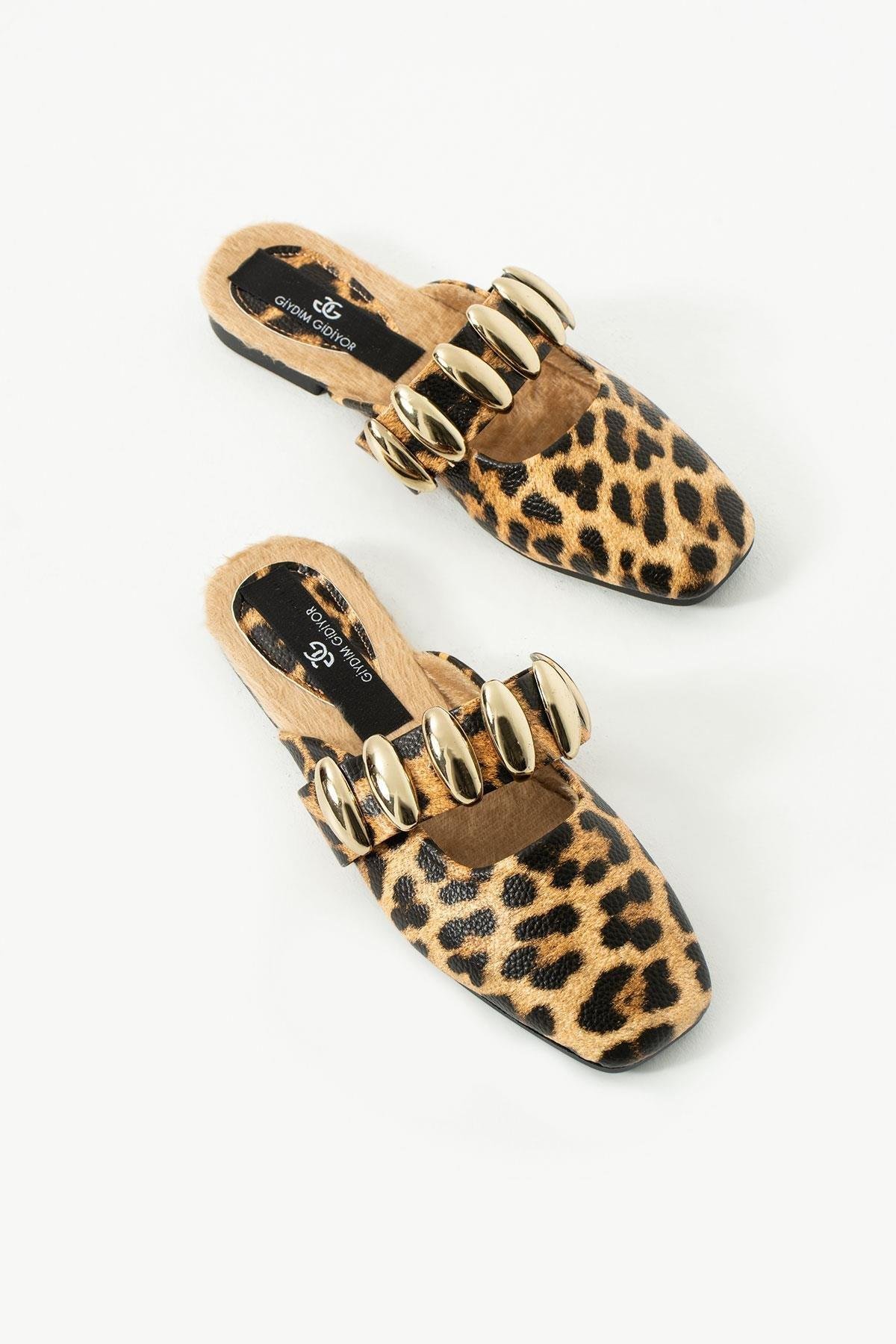 Diva Terlik Leopar - KADIN AYAKKABI