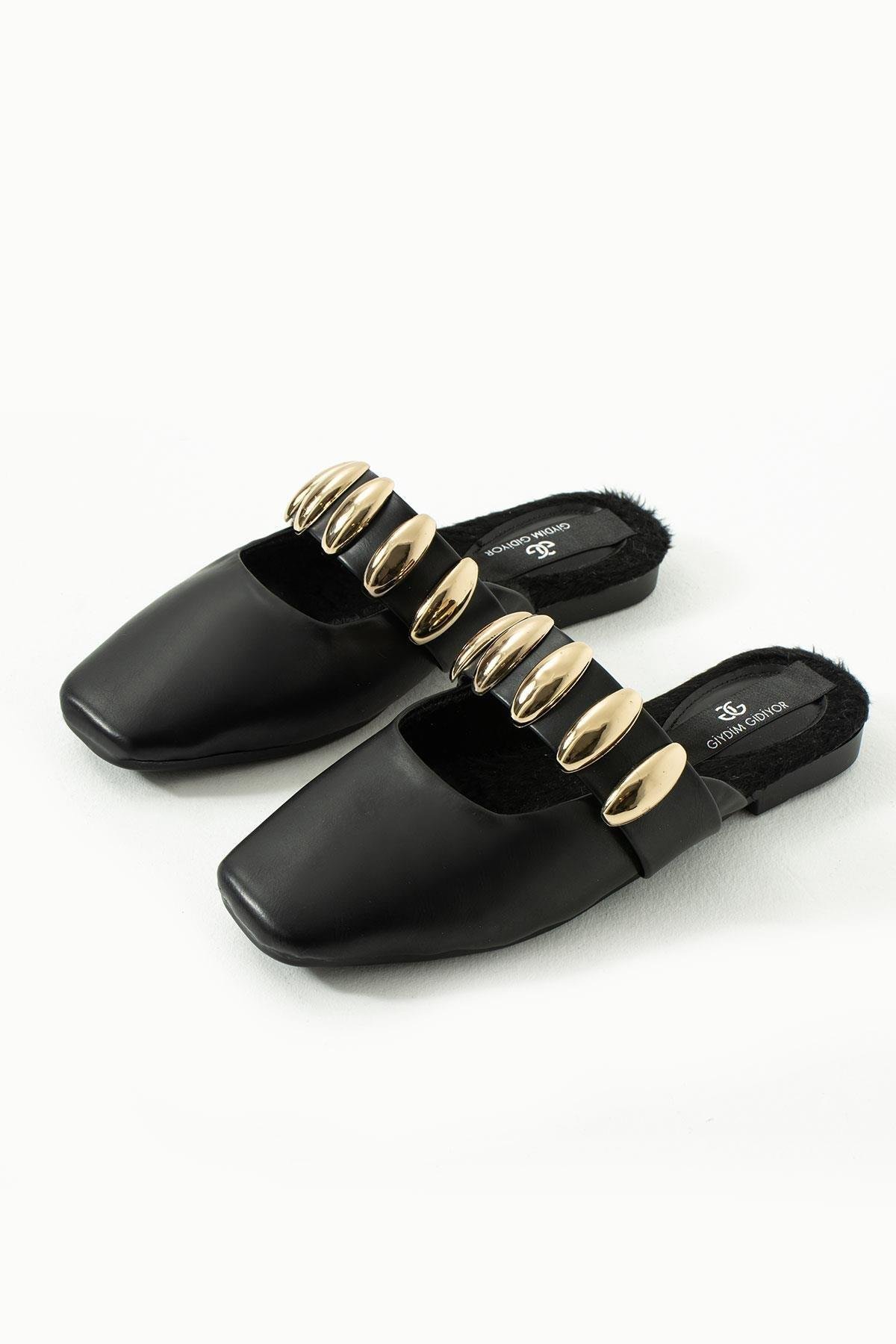 Diva Terlik Siyah - KADIN AYAKKABI