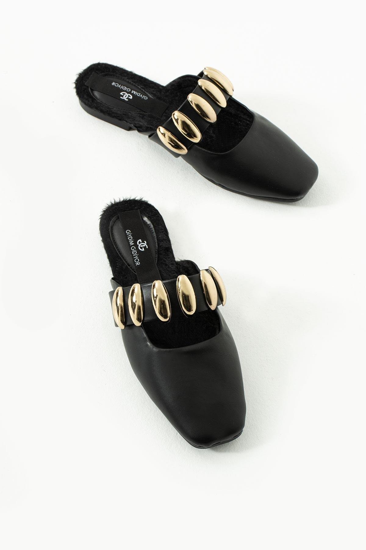 Diva Terlik Siyah - KADIN AYAKKABI