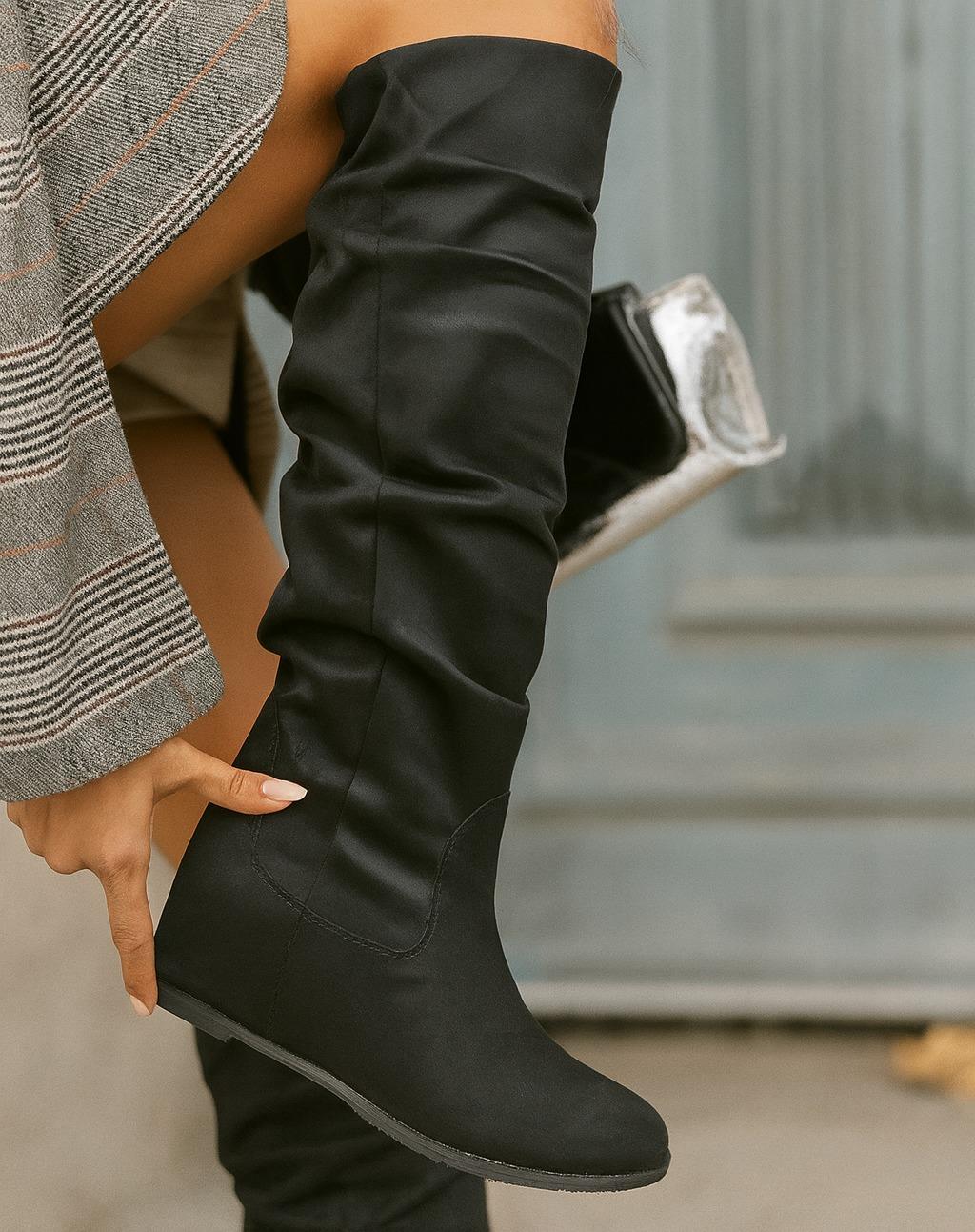 Dream Gizli Topuk Çizme Siyah - Topuklu Çizme