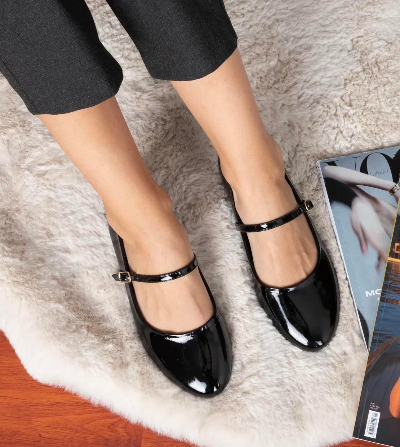 Ducci Rugan Babet Siyah - KADIN AYAKKABI