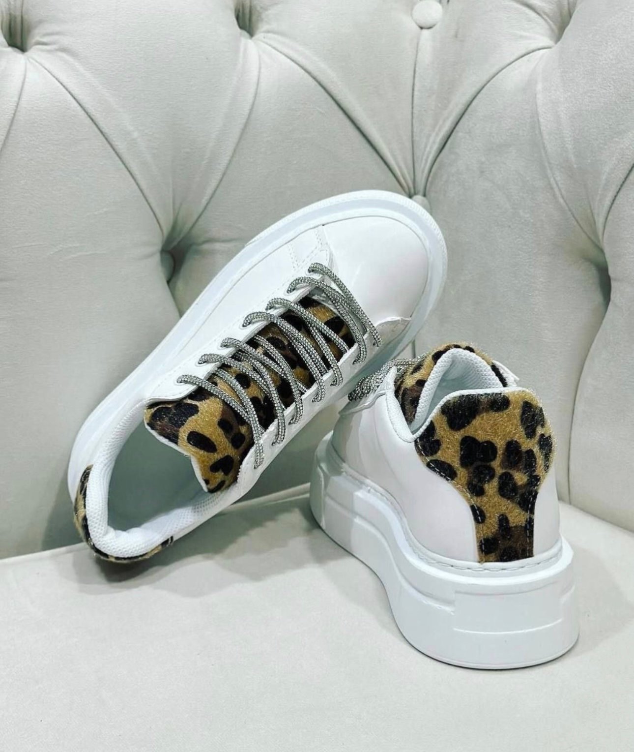 Ellie Leopar Sneaker Beyaz - KADIN AYAKKABI