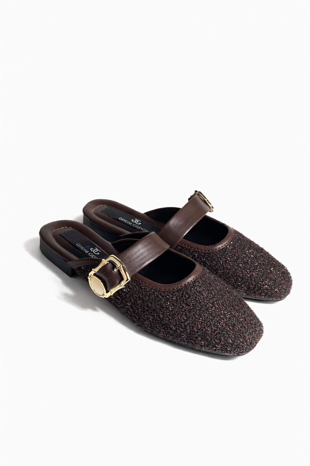 Elovi Terlik Kahverengi - Düz Babet