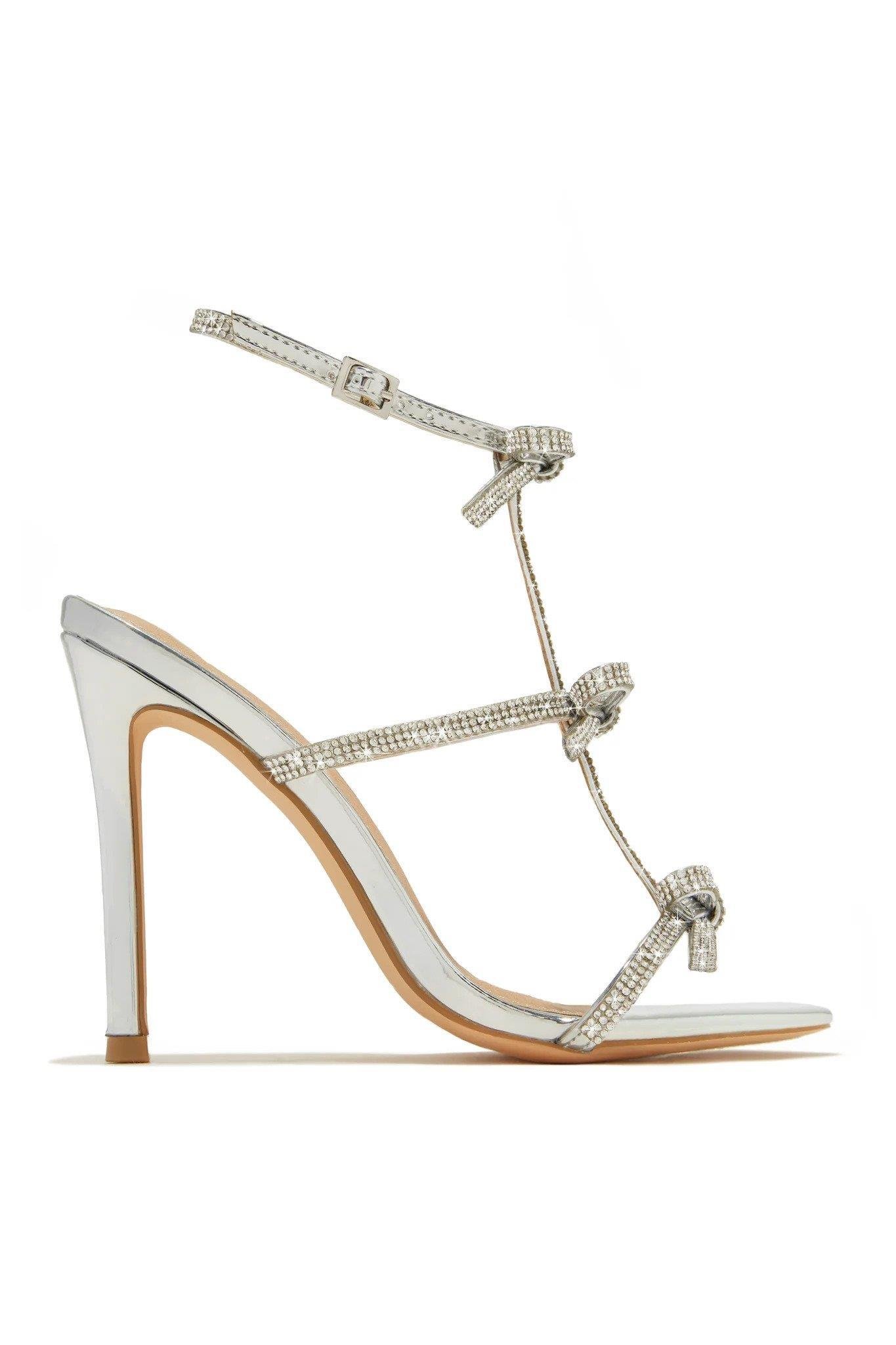 Emima Kristal Taşlı Ayakkabı Gümüş - KADIN AYAKKABI