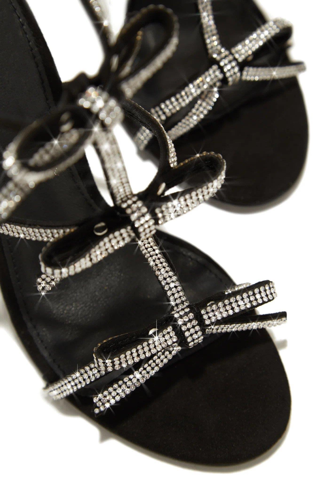 Emima Kristal Taşlı Ayakkabı Siyah - KADIN AYAKKABI