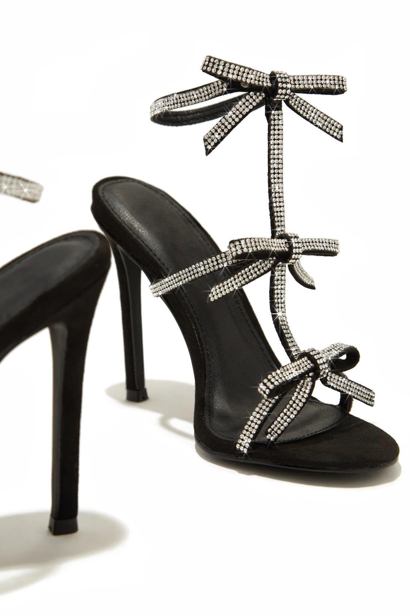 Emima Kristal Taşlı Ayakkabı Siyah - KADIN AYAKKABI