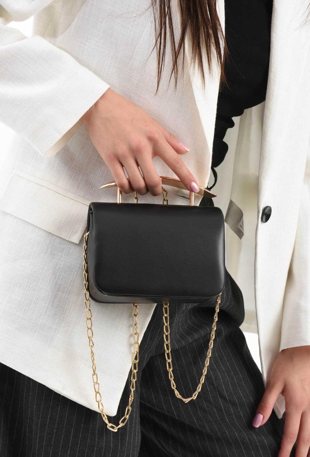 Ename Çanta Siyah - 