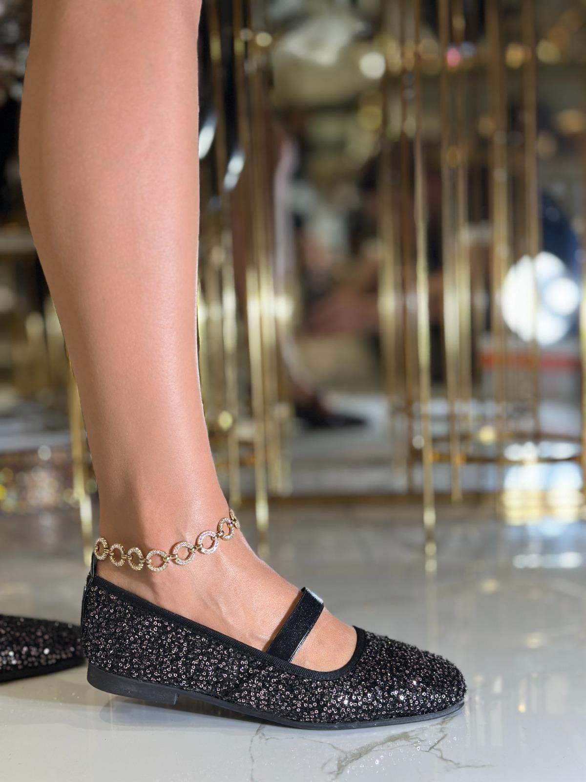 Fagu Babet Pembe x Siyah - KADIN AYAKKABI