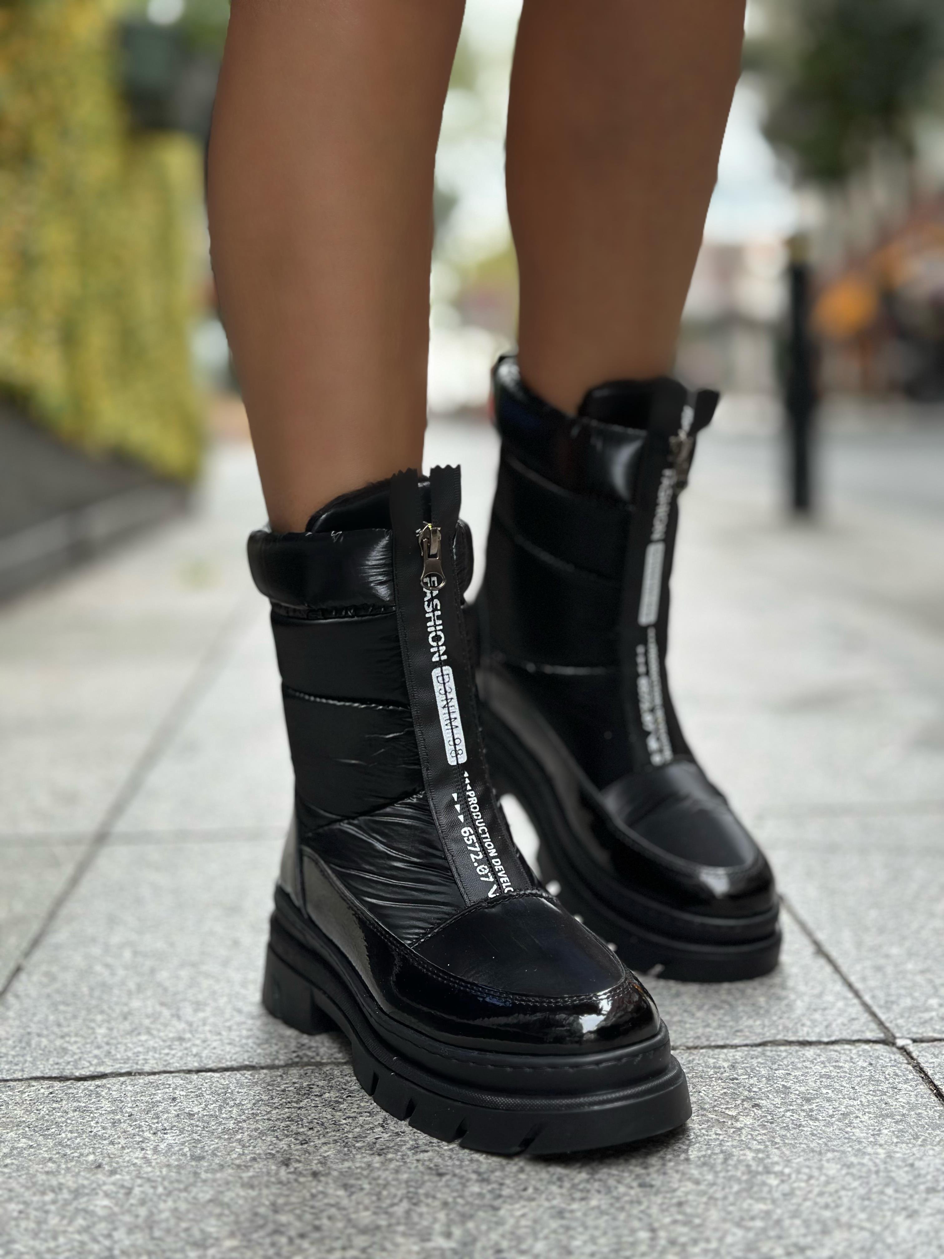 Fashion Bot Siyah - KADIN AYAKKABI