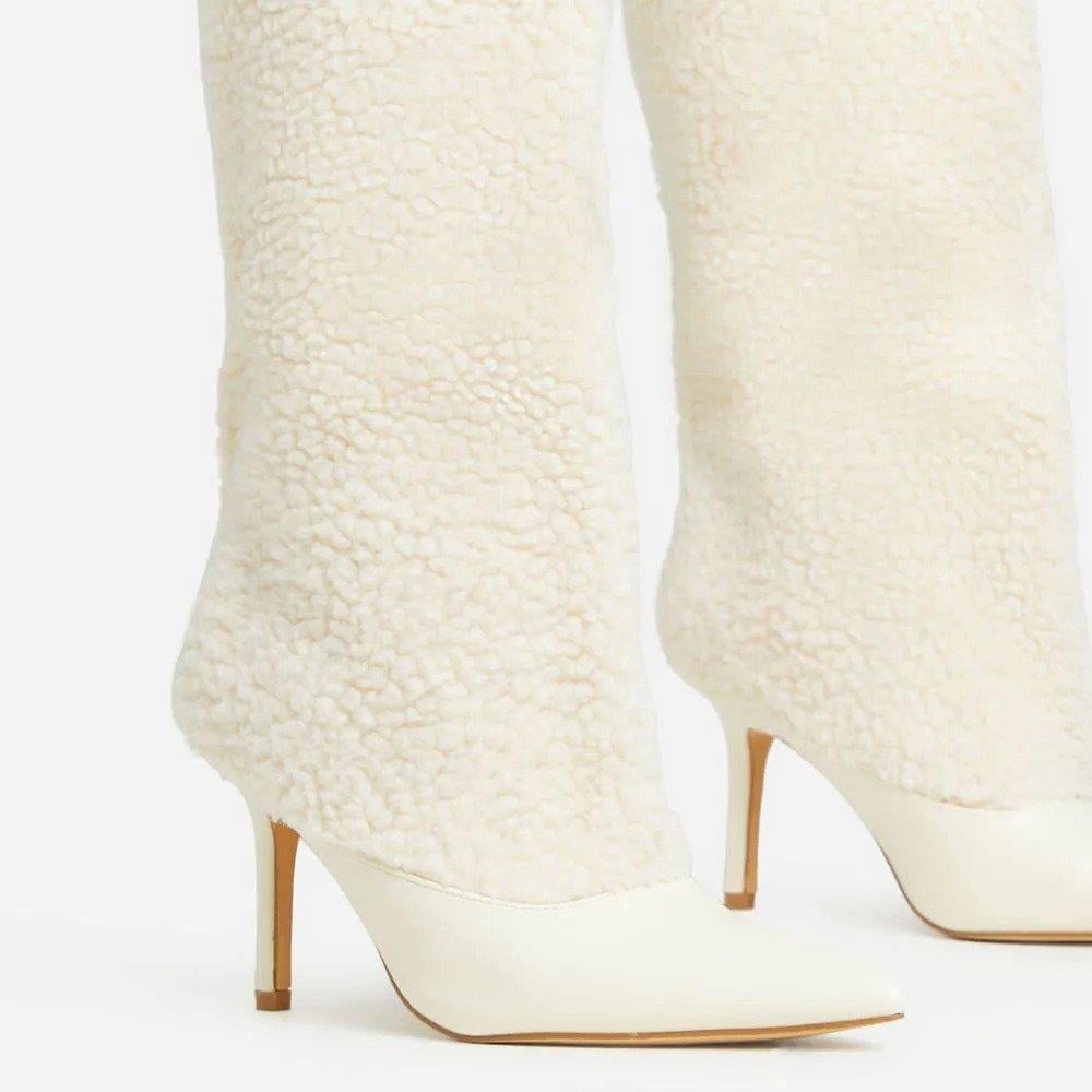 Fux Çizme Krem - WOMAN SHOES