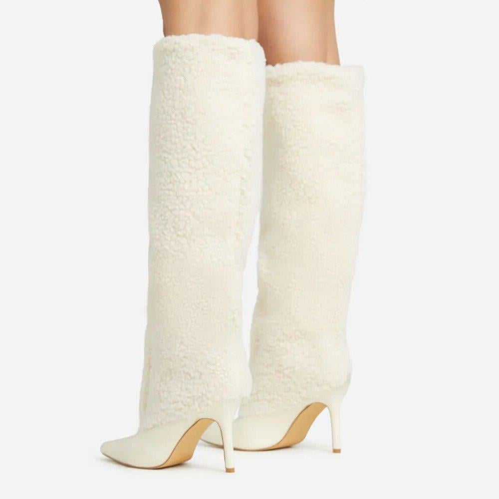 Fux Çizme Krem - WOMAN SHOES