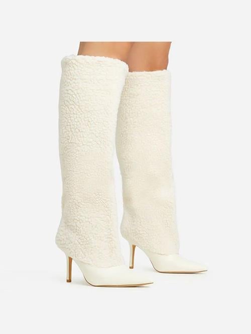 Fux Çizme Krem - WOMAN SHOES