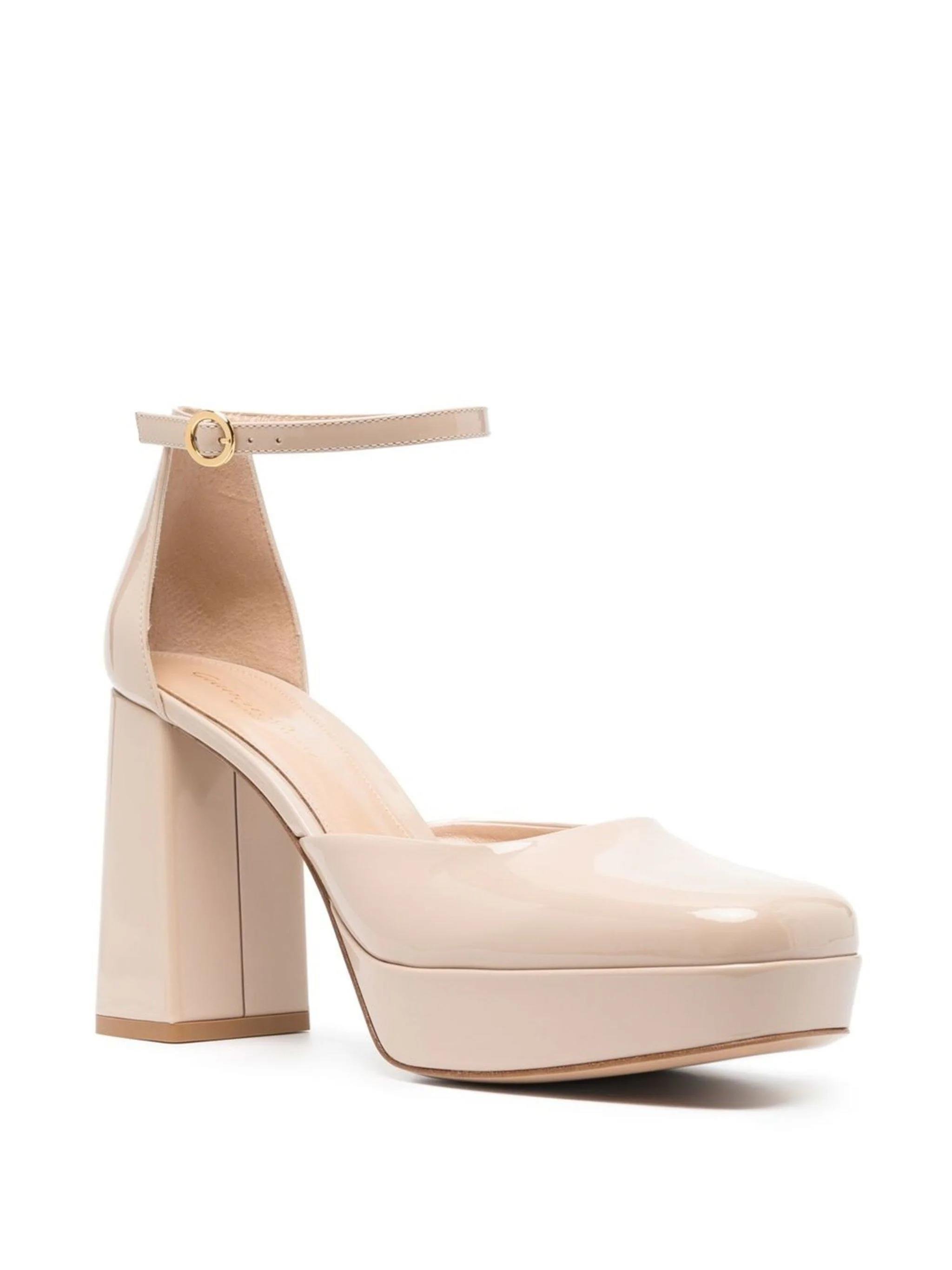 Geji Patform Topuklu Ayakkabı Bej - KADIN AYAKKABI