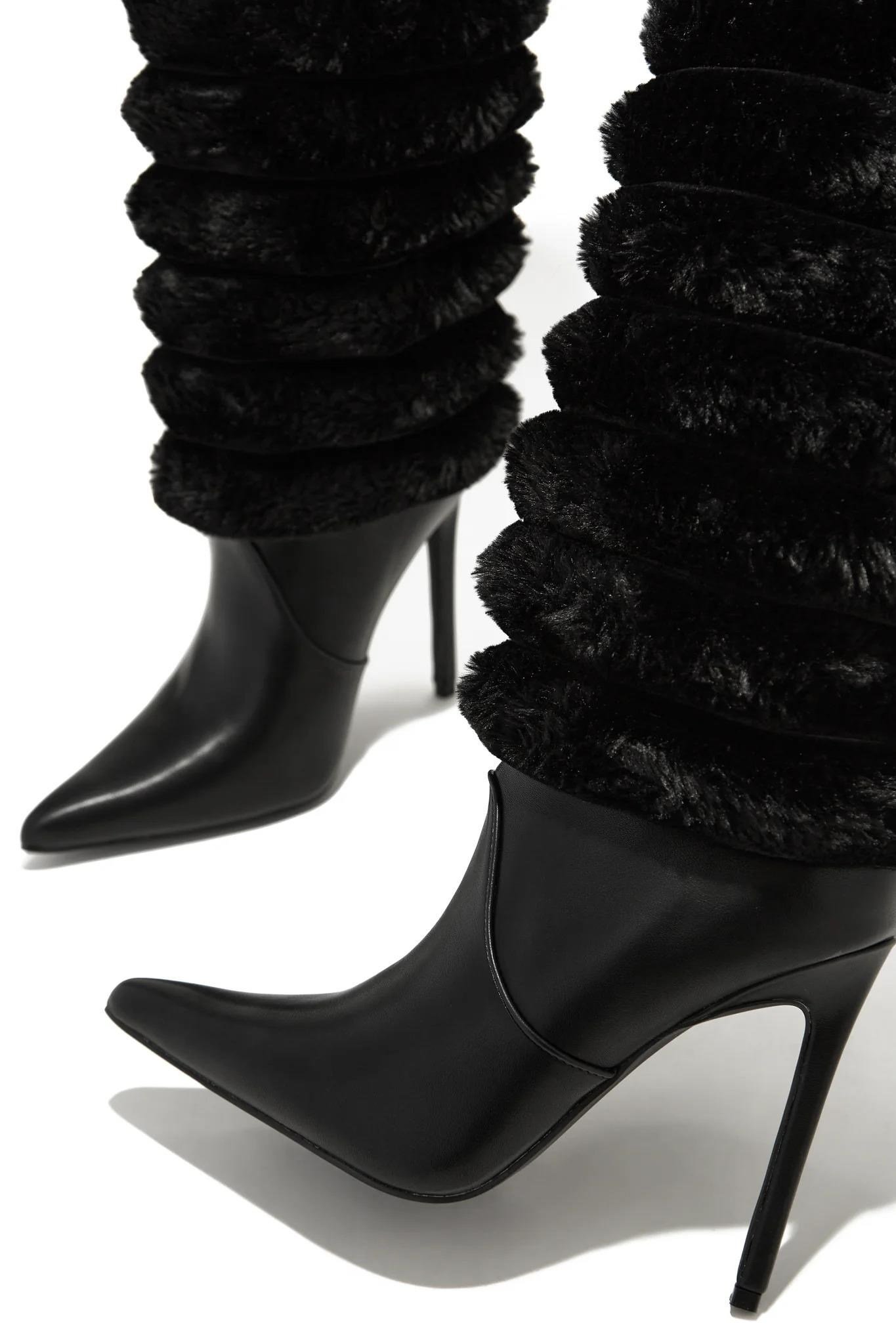 Gina High Heel Long Boot Black​​​​​​​ - Özel Tasarım Çizme