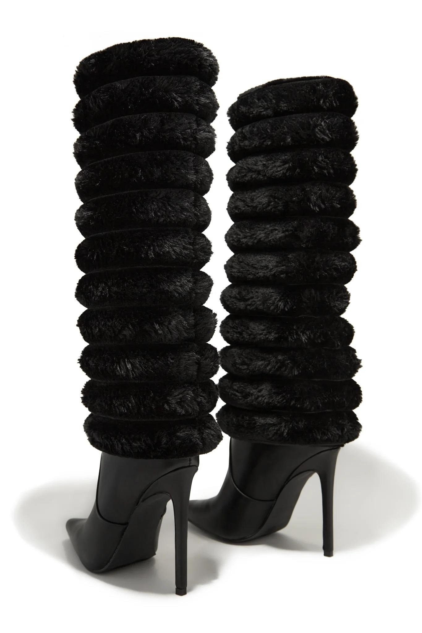 Gina High Heel Long Boot Black​​​​​​​ - Özel Tasarım Çizme