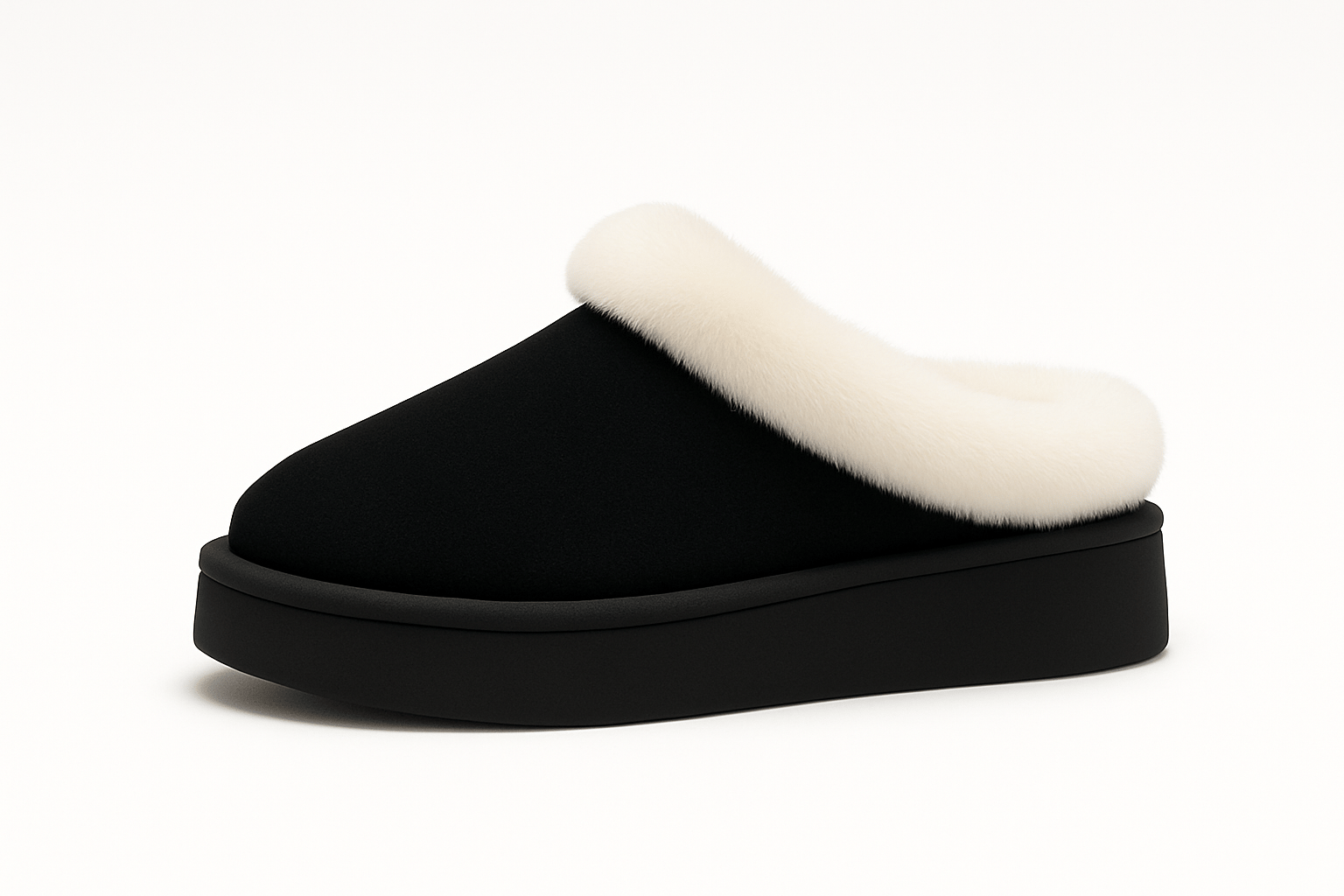 Gummy Süet Bot Siyah - Düz Bot