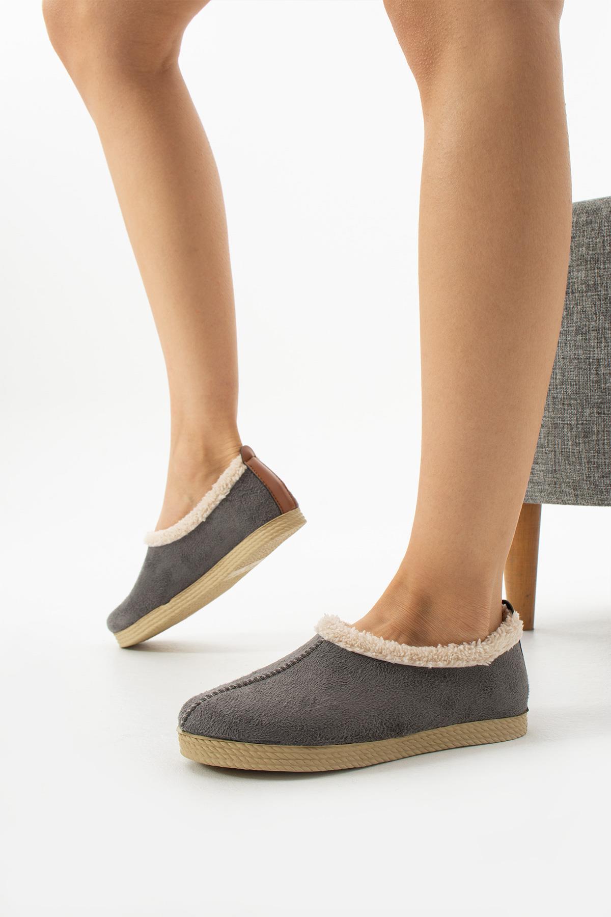 Guni Babet Gri - KADIN AYAKKABI